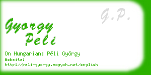 gyorgy peli business card